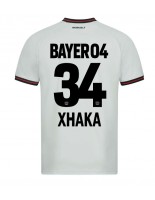 Bayer Leverkusen Granit Xhaka #34 Vieraspaita 2023-24 Lyhythihainen
